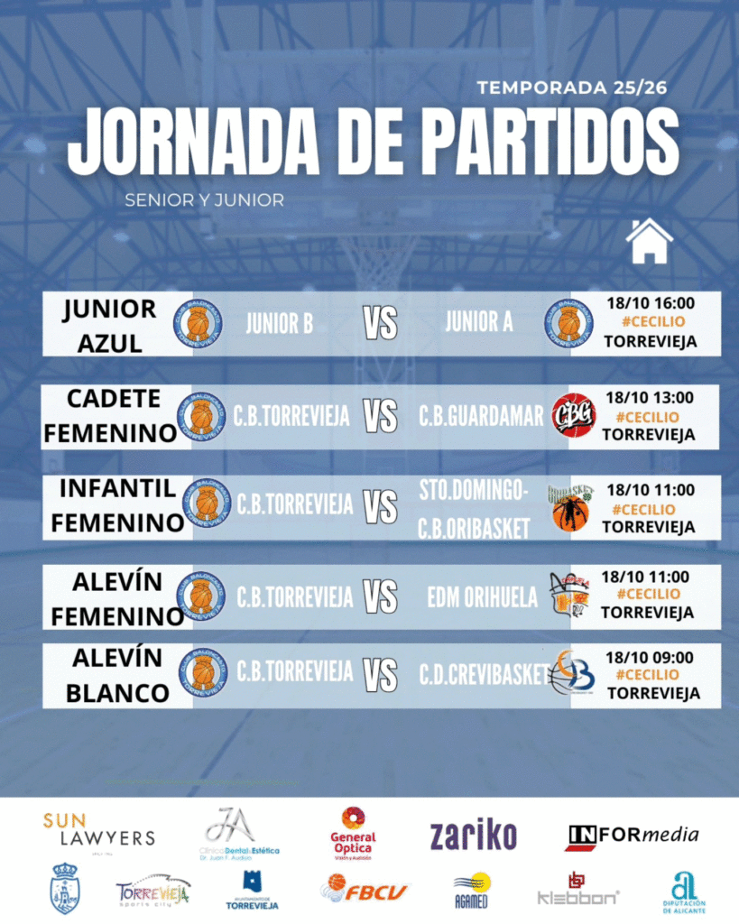 🔵⚪️ JORNADA DE PARTIDOS ⚪️🔵