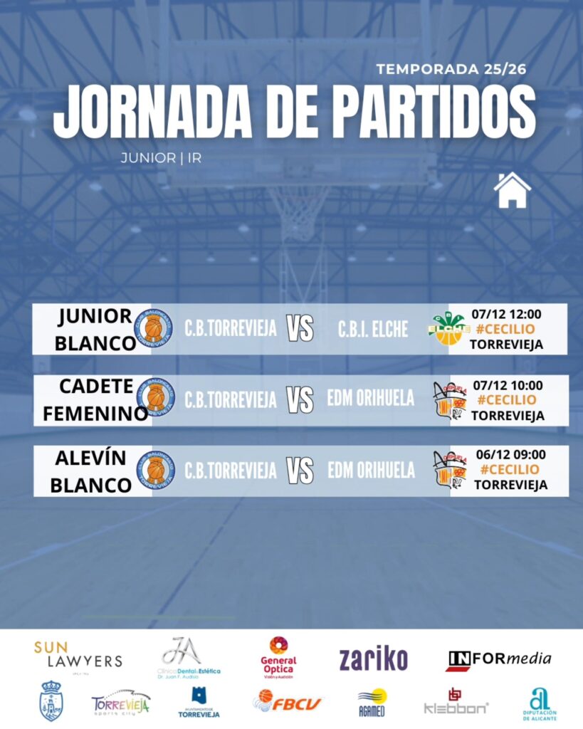 🔵⚪️ JORNADA DE PARTIDOS ⚪️🔵